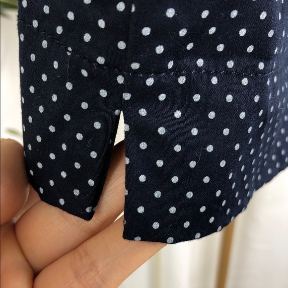 Polka Dot Navy Women's Shorts Sz 12 (B1) - Picture 6 of 7